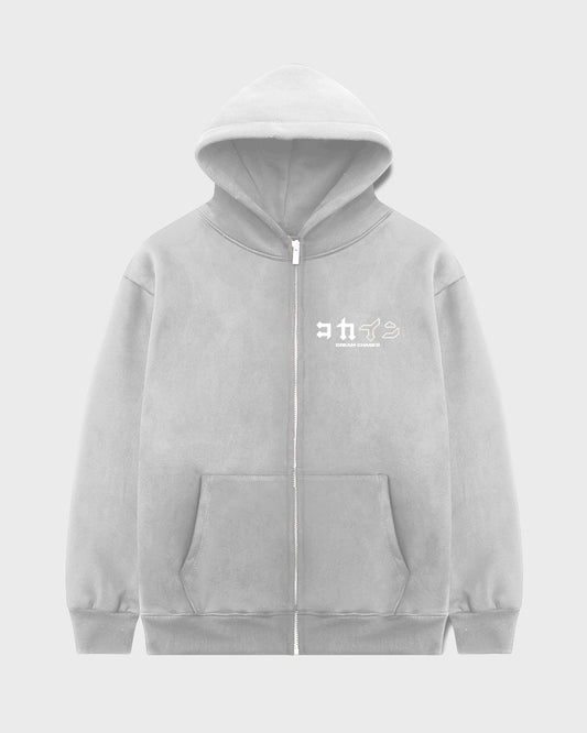 "Dream Chaser" Zip Up Hoodie // NARDO GREY