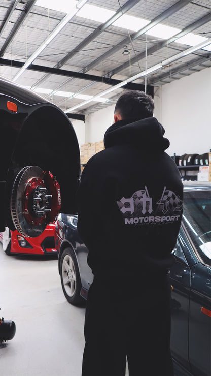 "Motorsport" Hoodie // BLACK