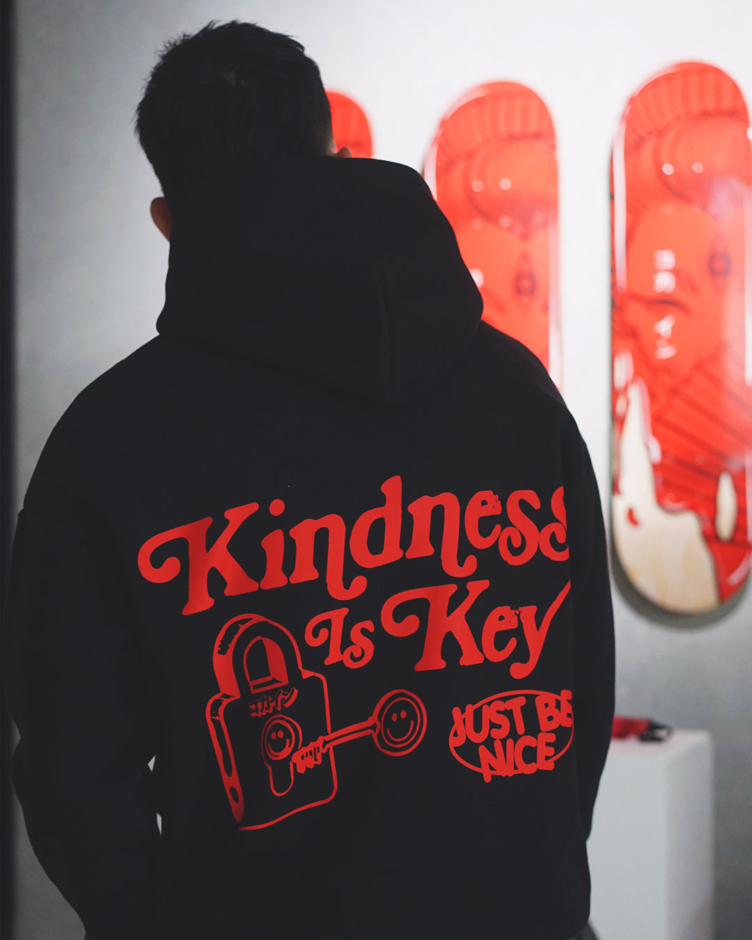 Kindness Is Key Hoodie // BLACK