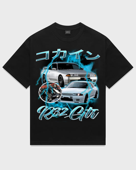 "R32" Vintage T Shirt // Black