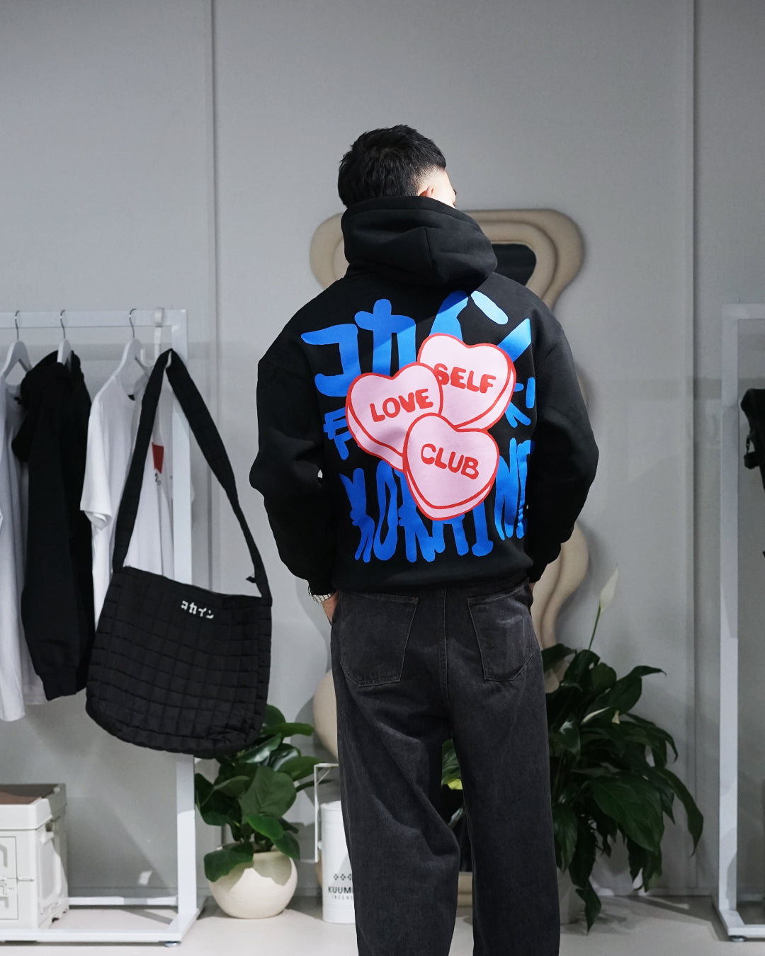 Self Love Club - Candy Hoodie // BLACK
