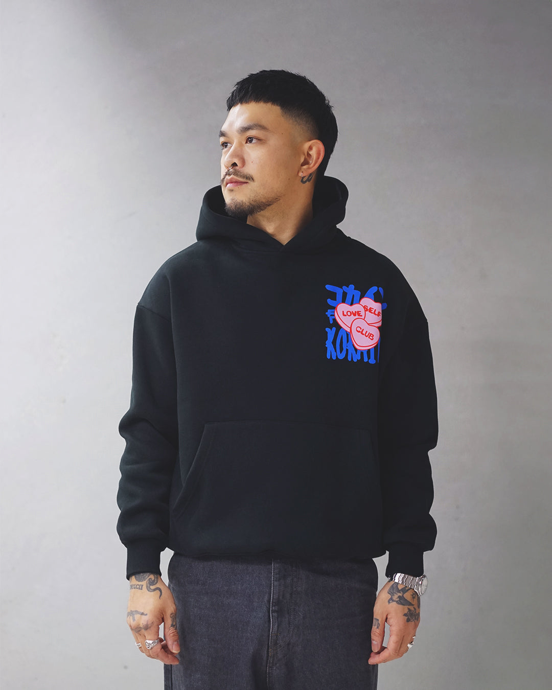 Self Love Club - Candy Hoodie // BLACK