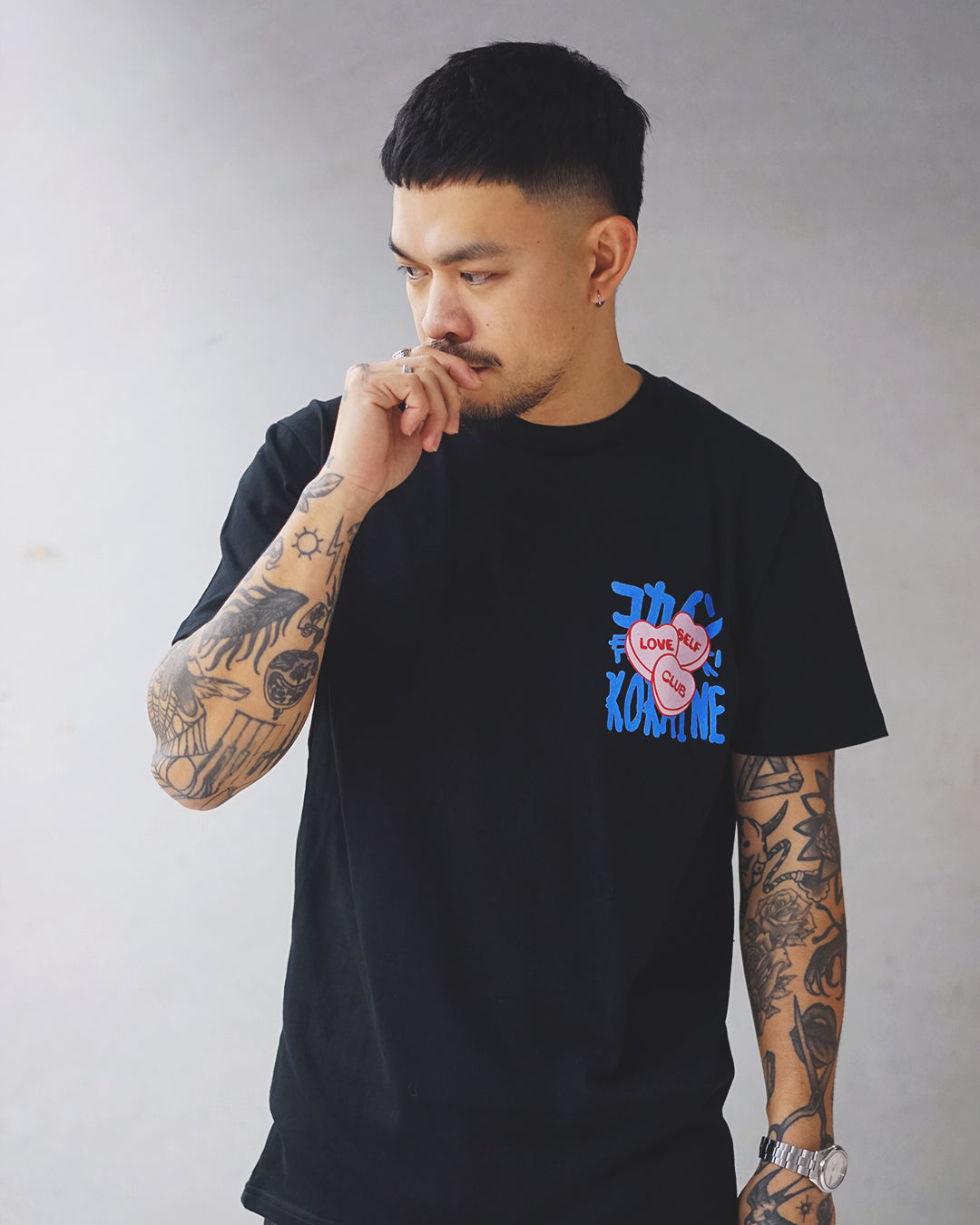 Self Love Club - Candy T Shirt // Black
