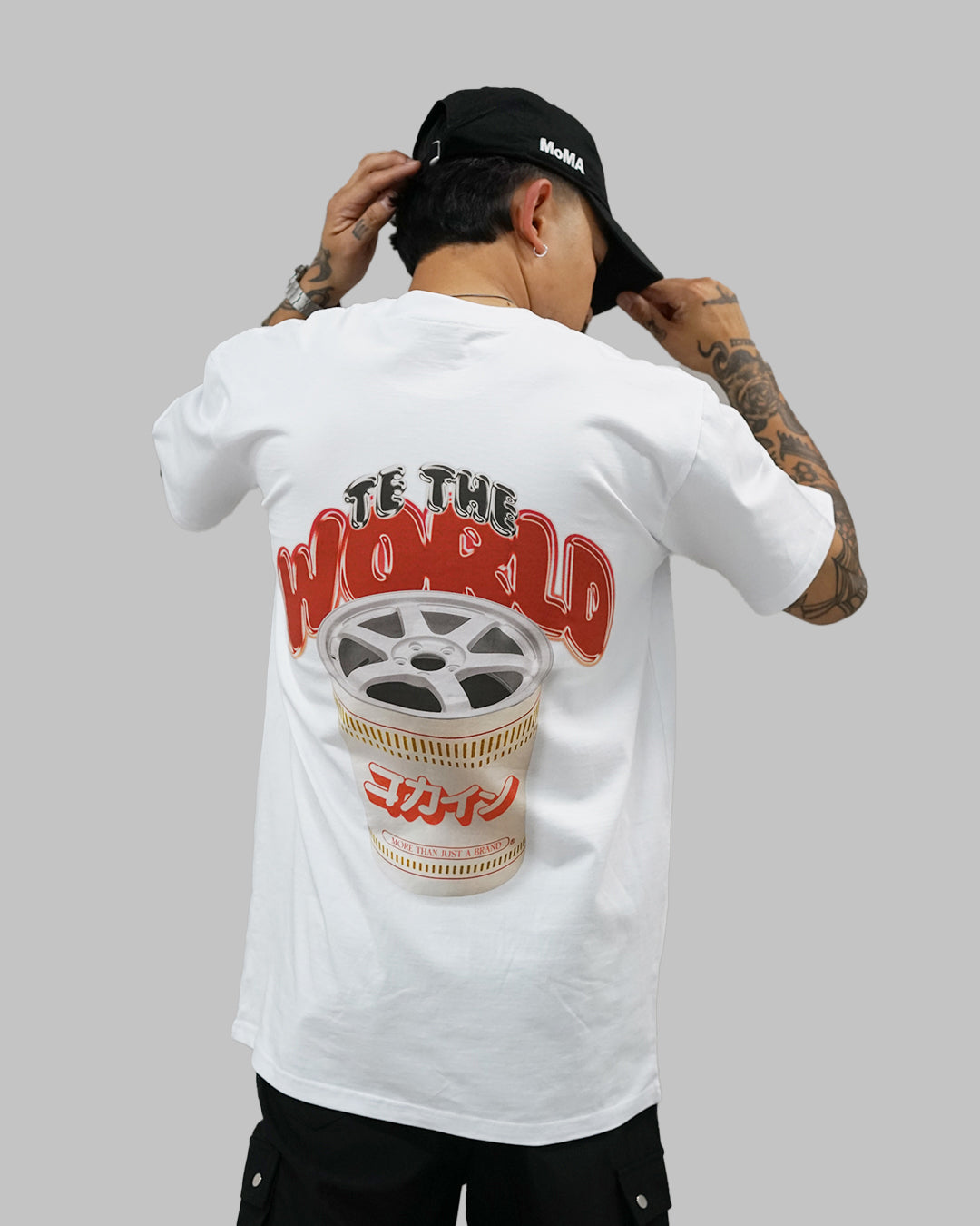 "TE The World" T Shirt // White