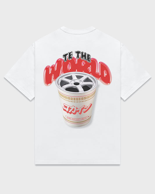 "TE The World" T Shirt // White