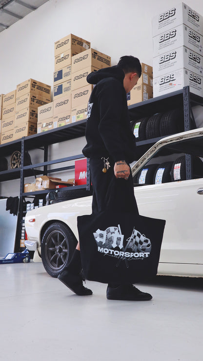 "Motorsport" Oversized Tote Bag ///