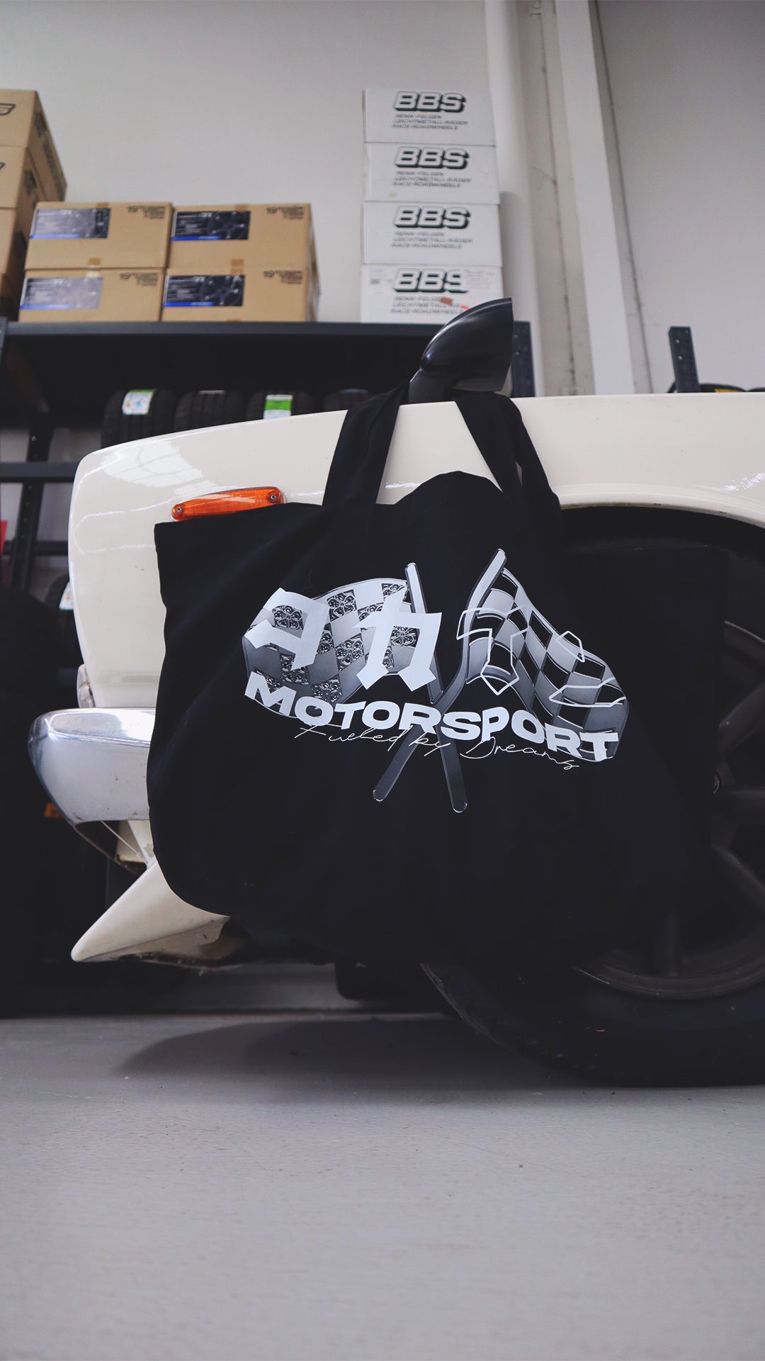 "Motorsport" Oversized Tote Bag ///