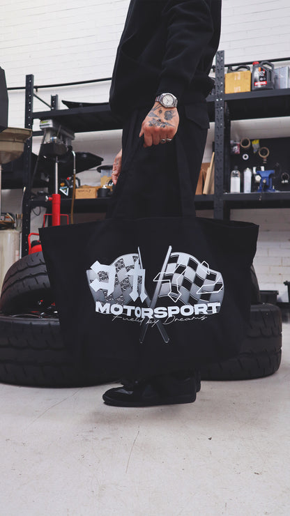 "Motorsport" Oversized Tote Bag ///