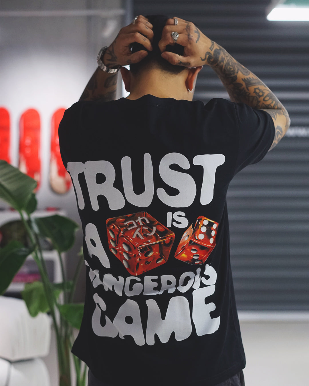 Trust Is A Dangerous Game T Shirt // Black