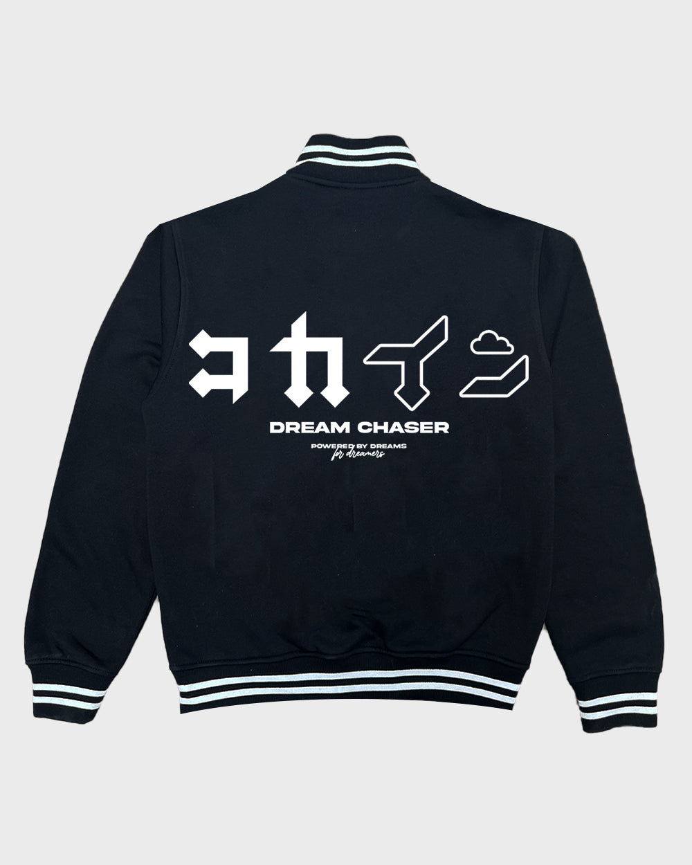 "Dream Chaser" Jock Jacket Hoodie // BLACK