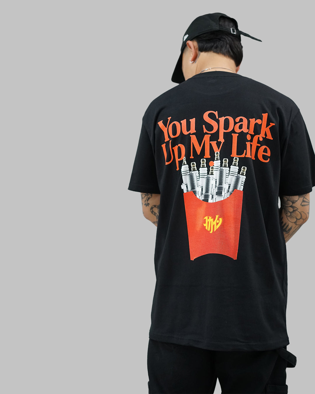 "You Spark Up My Life" T Shirt // Black