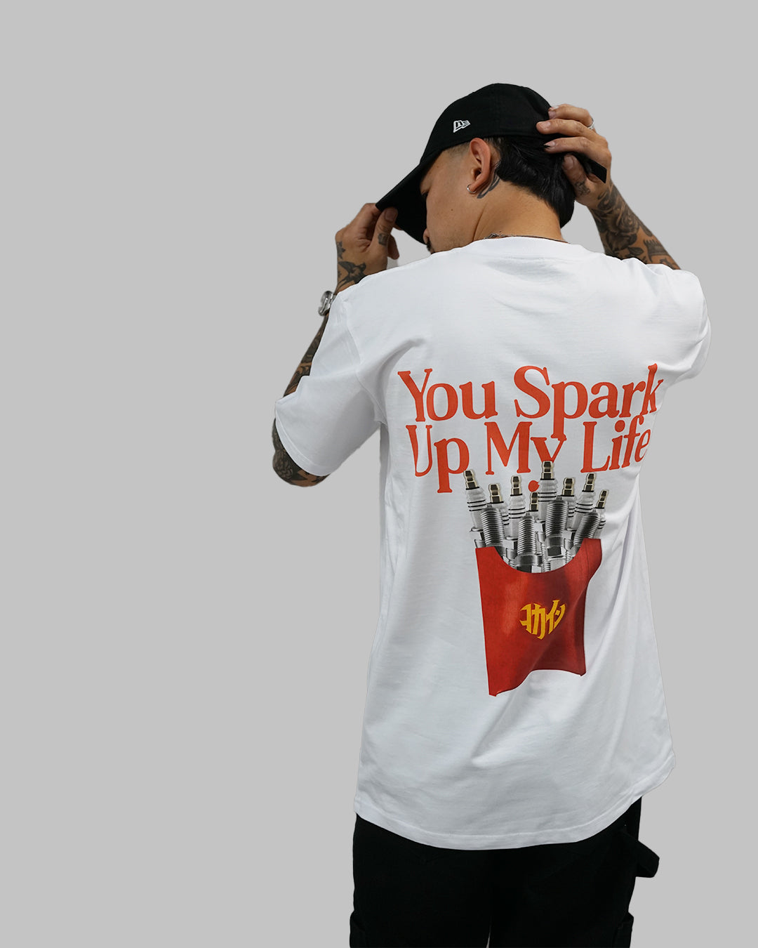 "You Spark Up My Life" T Shirt // White