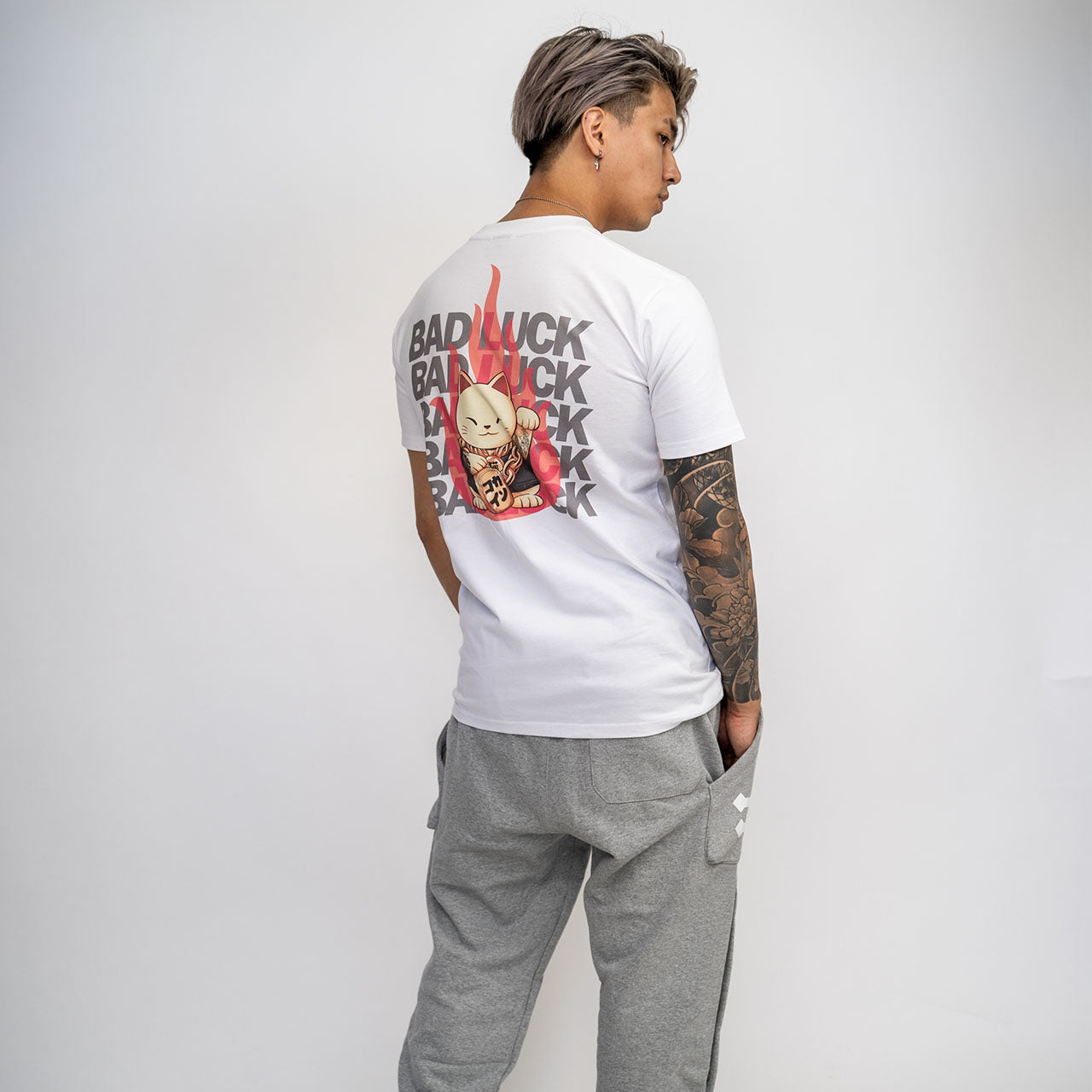 "Bad Luck" T Shirt // White