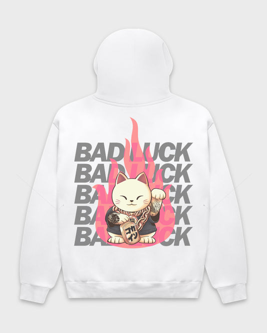 "Bad Luck" Hoodie // White