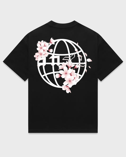 "Blossom The World" T Shirt // Black