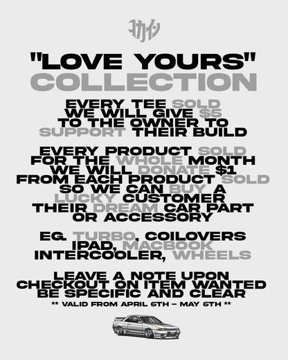 R32 @32onhgh "Love Yours" T Shirt // White