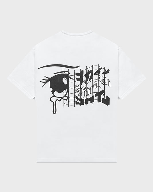 "Naki-Me" T Shirt // White