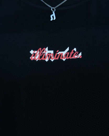 Illiminate x KOKAINE "POP UP" T Shirt // Black