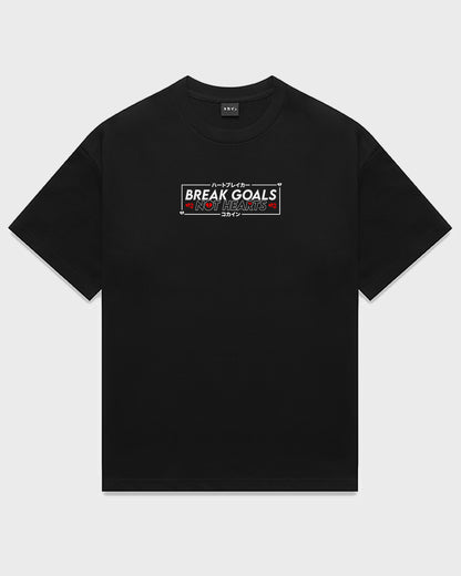 "Break Goals Not Hearts" T Shirt // Black