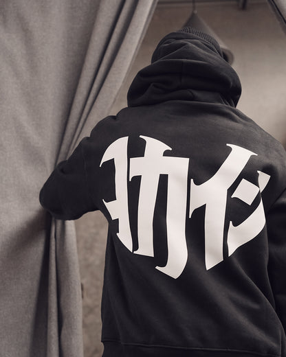 "Shinzo" LOGO Hoodie // BLACK