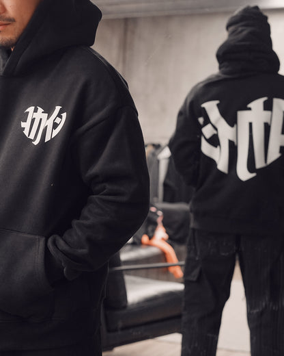 "Shinzo" LOGO Hoodie // BLACK