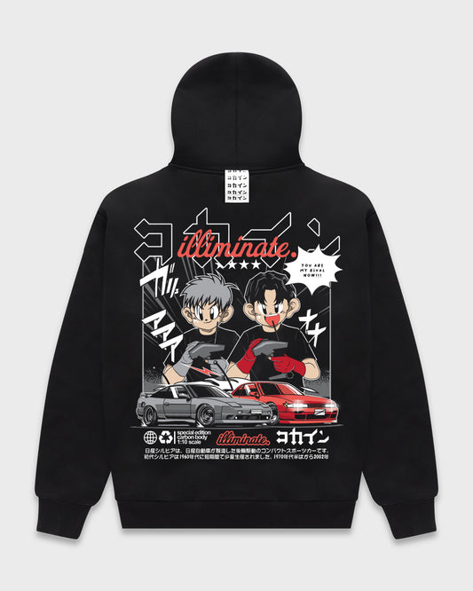 Illiminate x KOKAINE "POP UP" Hoodie // Black