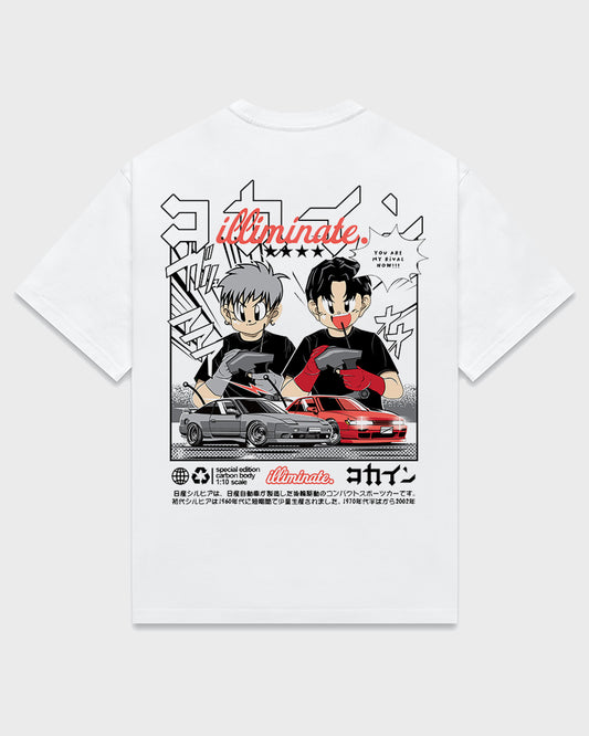 Illiminate x KOKAINE "POP UP" T Shirt // White