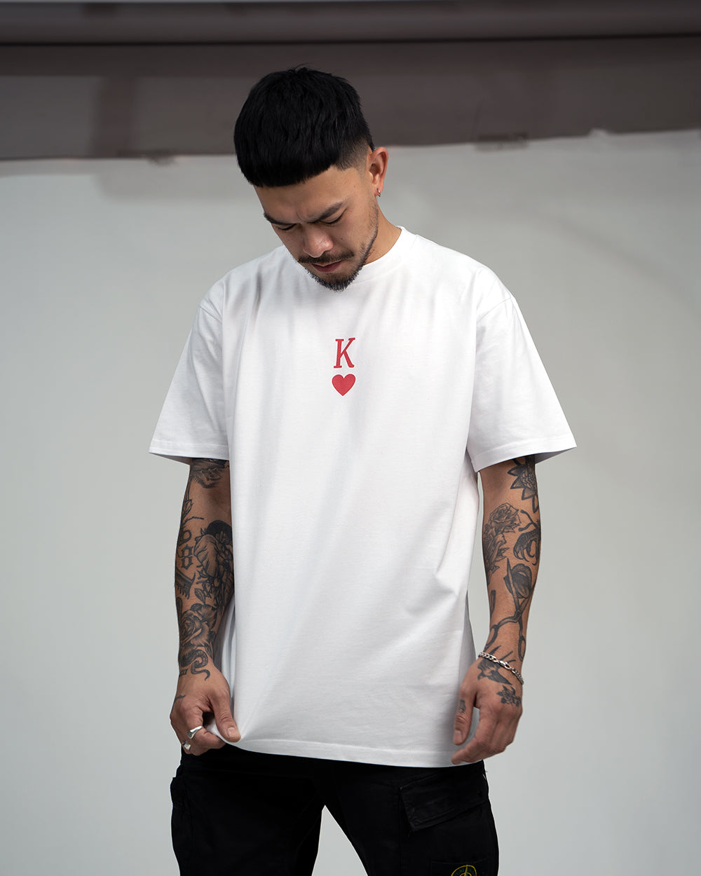 "K Love" T Shirt // White