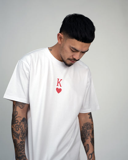 "K Love" T Shirt // White