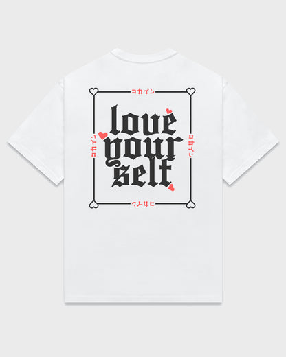 "Love Your Self" T Shirt // White