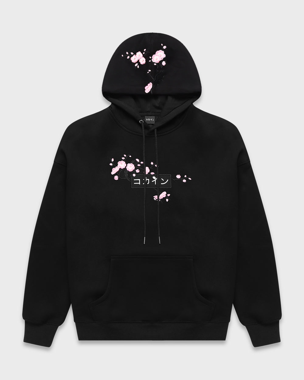 Black / Pink Blossom V1 //// Hoodie