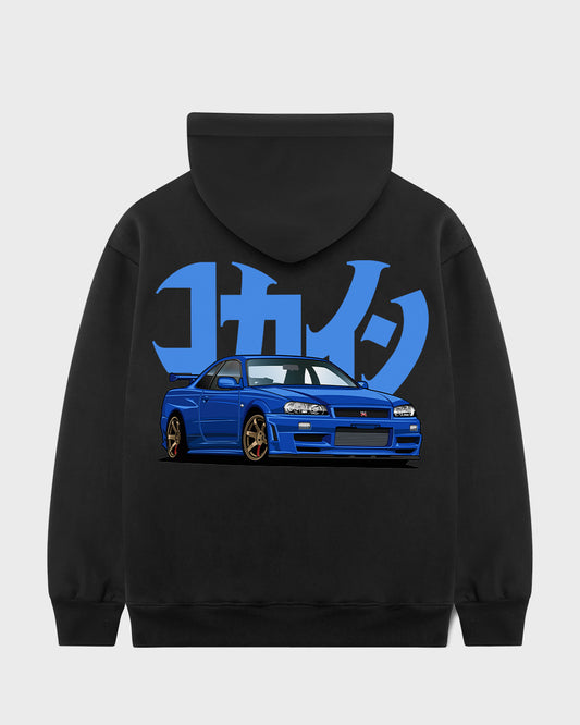 R34 GTR "Love Yours" Hoodie // BLACK