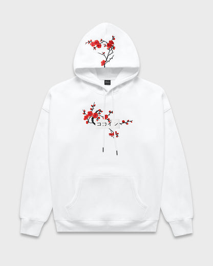 White Red Blossom V1 //// Hoodie