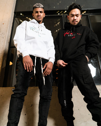 Black / Red Blossom V1 //// Hoodie
