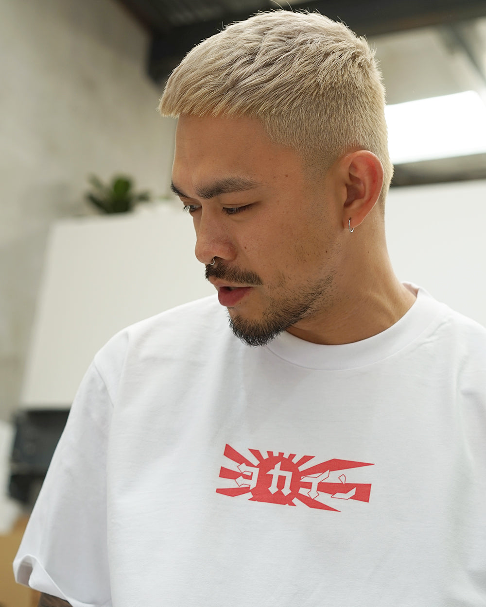 "Rising Sun" Box T Shirt // White