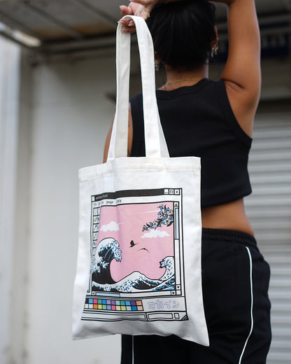 "Waves" Tote Bag ///