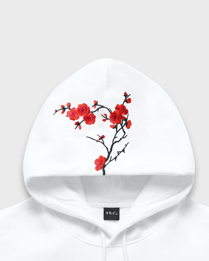White Red Blossom V1 //// Hoodie