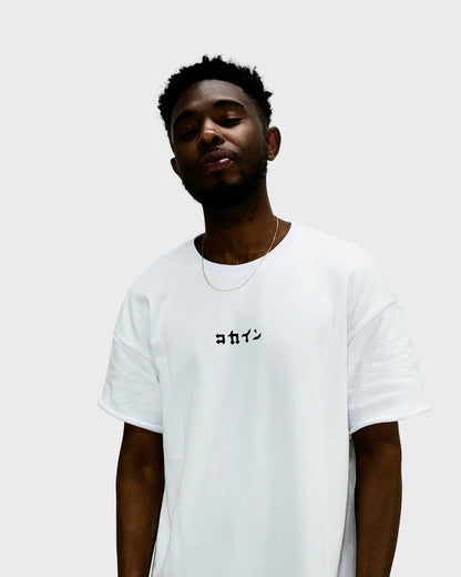Hannya Mask French Terry Tee /// White