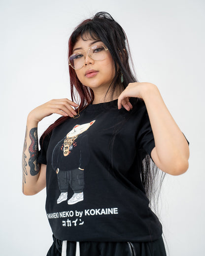 "Neko" by KOKAINE T Shirt // Black