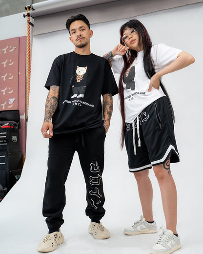 "Neko" by KOKAINE T Shirt // Black