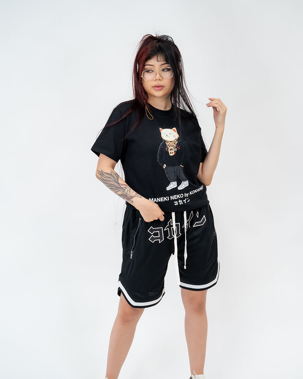 "Neko" by KOKAINE T Shirt // Black