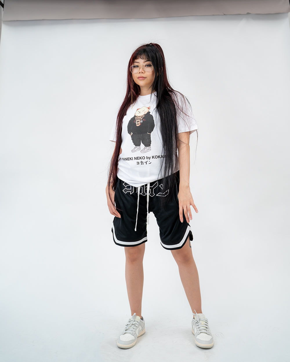 "Neko" by KOKAINE T Shirt // White