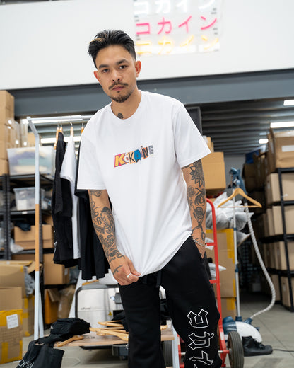 "Ransom" English Logo T Shirt // White